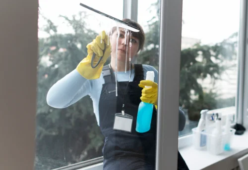Nettoyage de vitres intérieures et extérieures au Bono